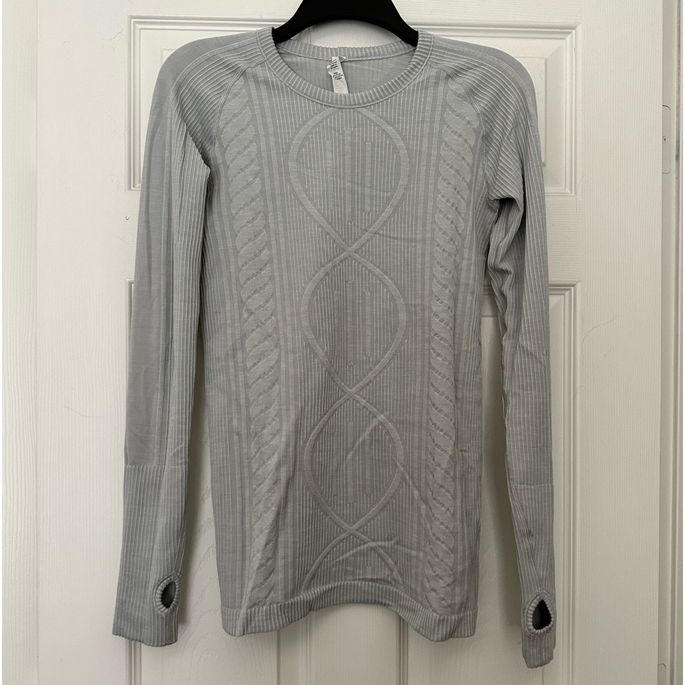 Lululemon Rest Less Pullover Heathered Silver Spoon